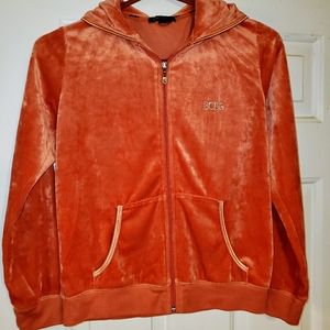 BCBG Maxazria zip-up hooded jacket
